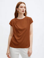 Blusa Feminina Elegante Básica Gola Redonda