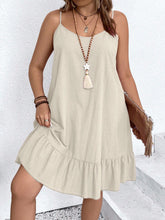 Vestido Curto Plus Size Regata Alça Fina Bainha Rodada