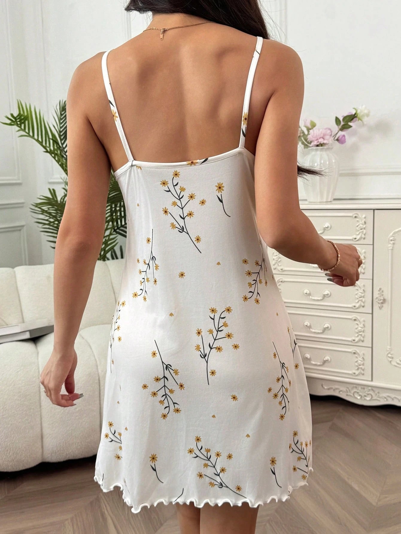 Camisola Feminina Confortável de Malha Estampa Floral
