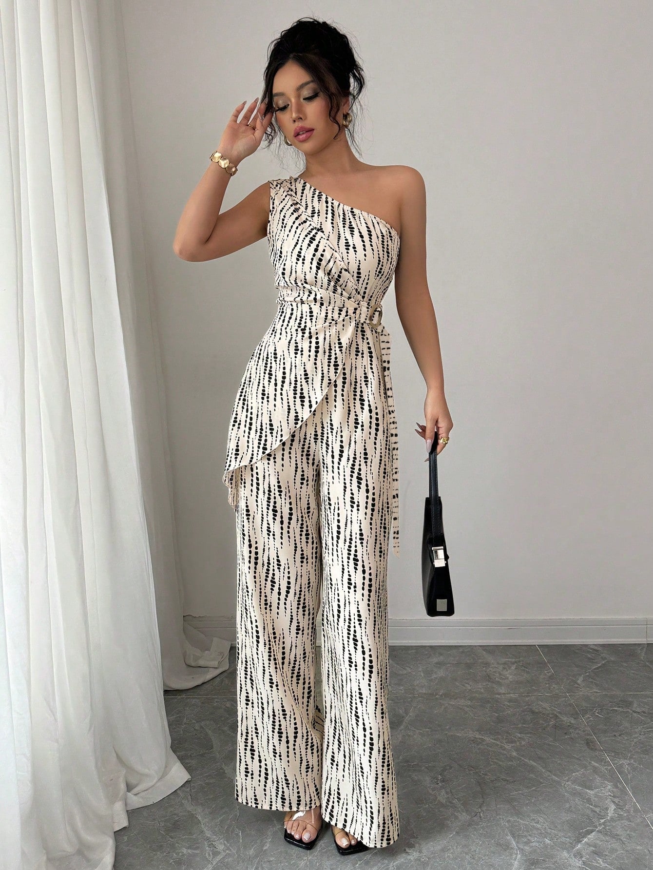 Macacão Feminino Um Ombro Só Elegante