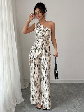 Macacão Feminino Um Ombro Só Elegante