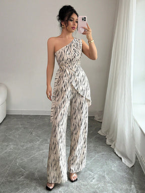 Macacão Feminino Um Ombro Só Elegante