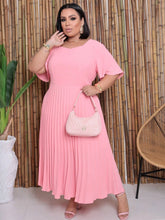 Vestido Longo Plus Size Duna Plissado