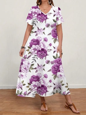 Vestido Longo Plus Size Soltinho Feminino
