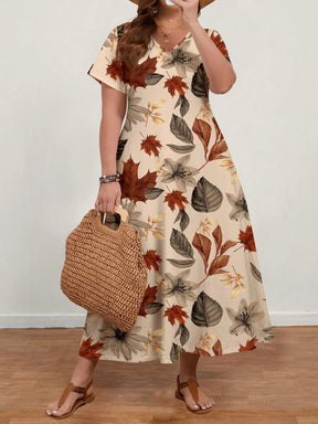 Vestido Longo Plus Size Soltinho Feminino