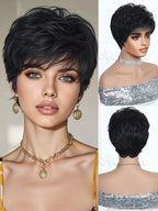 Peruca Feminina Cabelo Curtinho Liso Resistente ao Calor