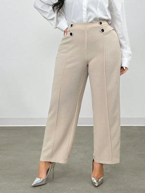 Calça Alfaiataria Feminina Plus Size Elegante