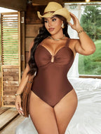 Maiô Elegante Plus Size com Bojo Alta Sustentação