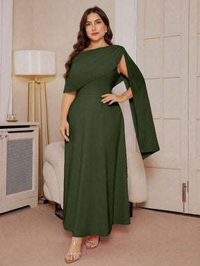 Vestido para Casamento Plus Size Longo Assimétrico