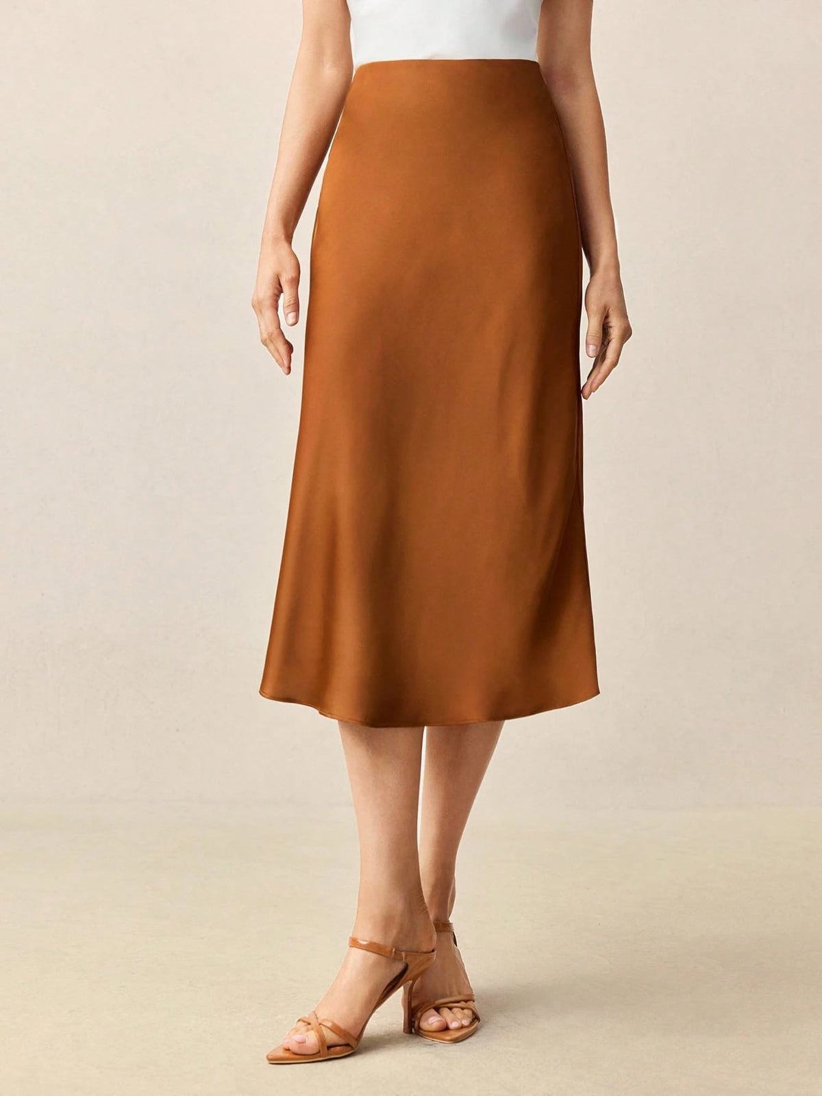 BizChic Saia Básica Evasê Feminina, Adequada para Ir ao Trabalho, Negócios, Casual, Uso no Escritório, Traje Formal Elegante para Senhoras, Outono