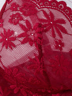 Camisola Feminina Sensual com Renda e Calcinha Combinando
