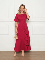Vendedor IndicadoVestido Longo Evangelico manga curta Estilo Festa Elegante