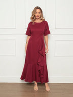 Vendedor IndicadoVestido Longo Evangelico manga curta Estilo Festa Elegante