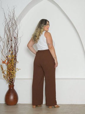 Calça Pantalona Plus Size Duna