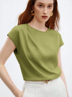 Blusa Feminina Elegante Básica Gola Redonda