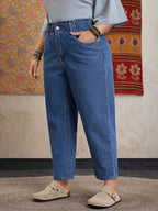 Calça Jeans Feminina Plus Size Mom