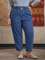 Calça Jeans Feminina Plus Size Mom