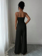 Macacão Elegante Feminino com Alça Fina