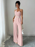 Macacão Elegante Feminino com Alça Fina
