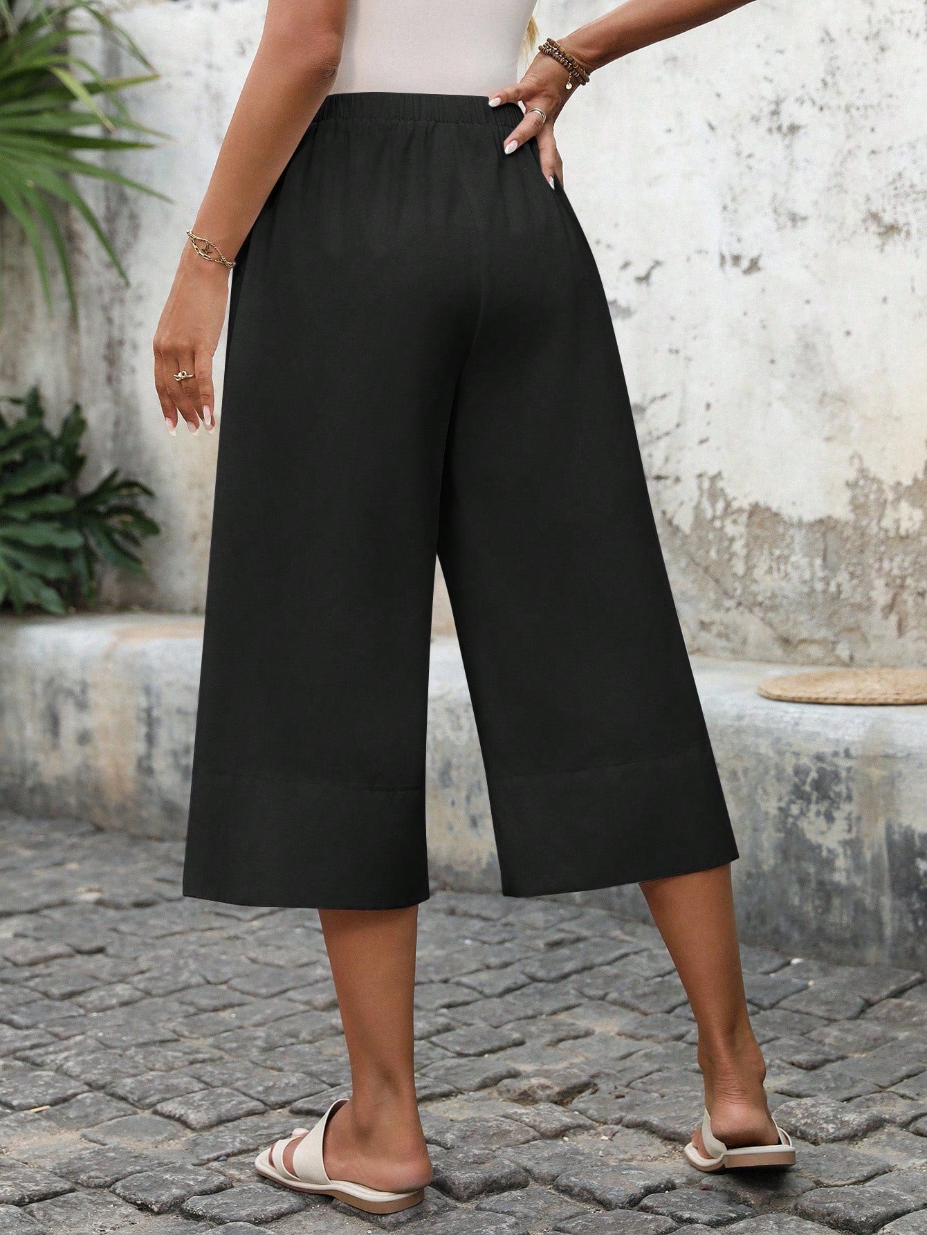 Calça Capri Pantalona Feminina 100% Algodão