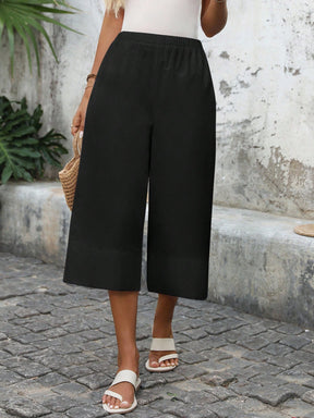 Calça Capri Pantalona Feminina 100% Algodão