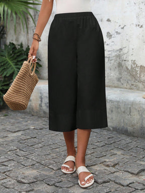 Calça Capri Pantalona Feminina 100% Algodão