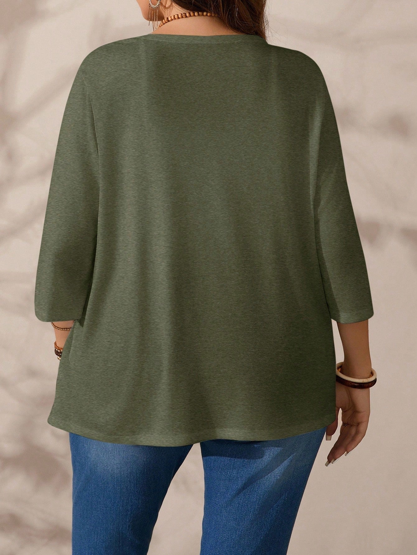 Casaco Feminino Plus Size Meia Manga Levinho