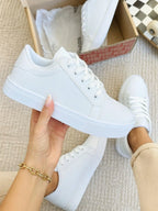 Tênis Branco Feminino Casual 