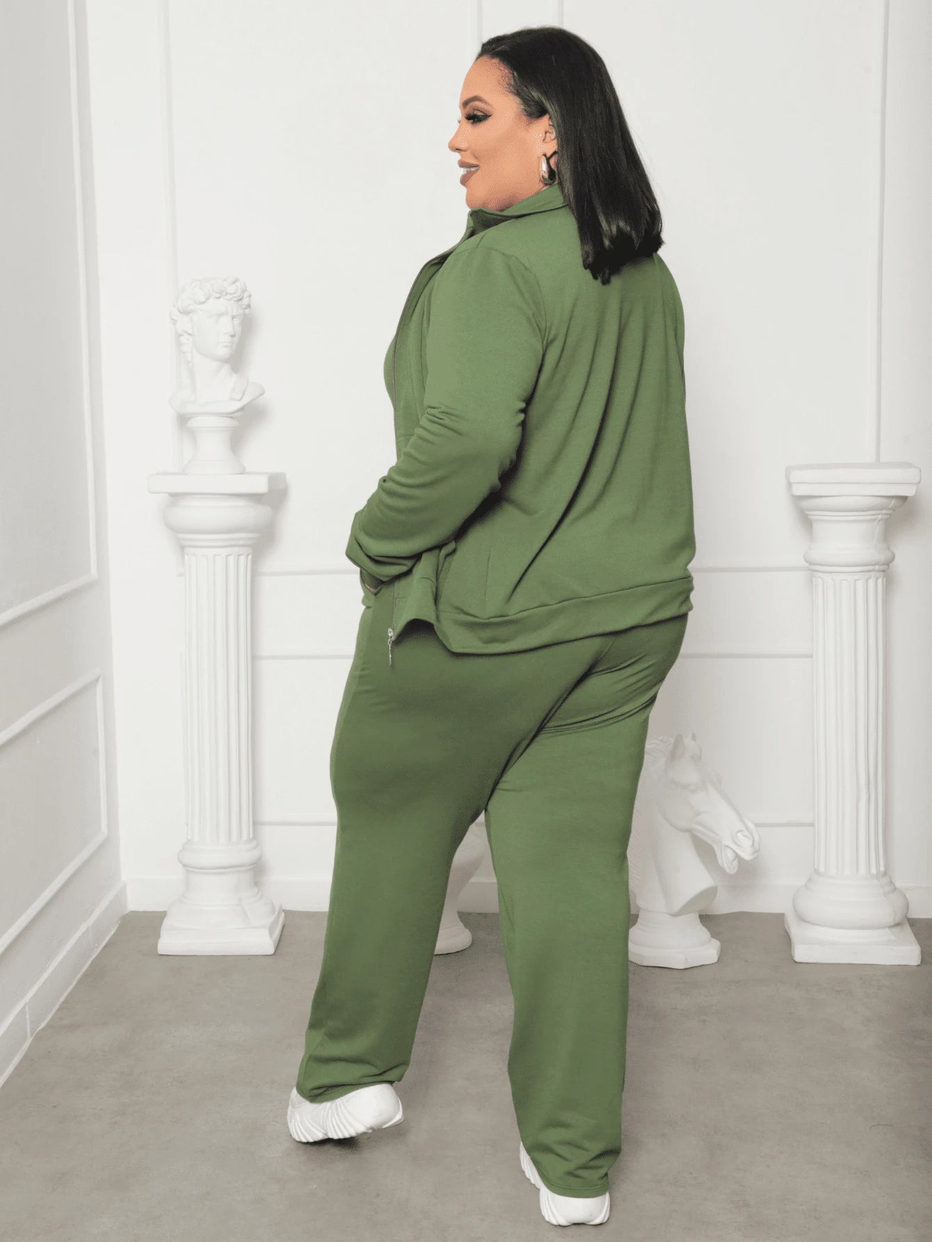 Conjunto Plus Size Inverno Moletinho 3 Peças