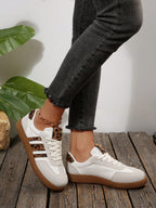 Tênis Feminino Sola Reta Casual com Cadarço