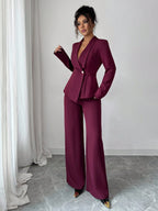 Conjunto Alfaiataria Feminino Social Blazer e Calça