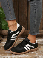 Tênis Feminino Sola Reta Casual com Cadarço