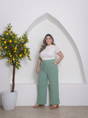 Calça Pantalona Plus Size Duna