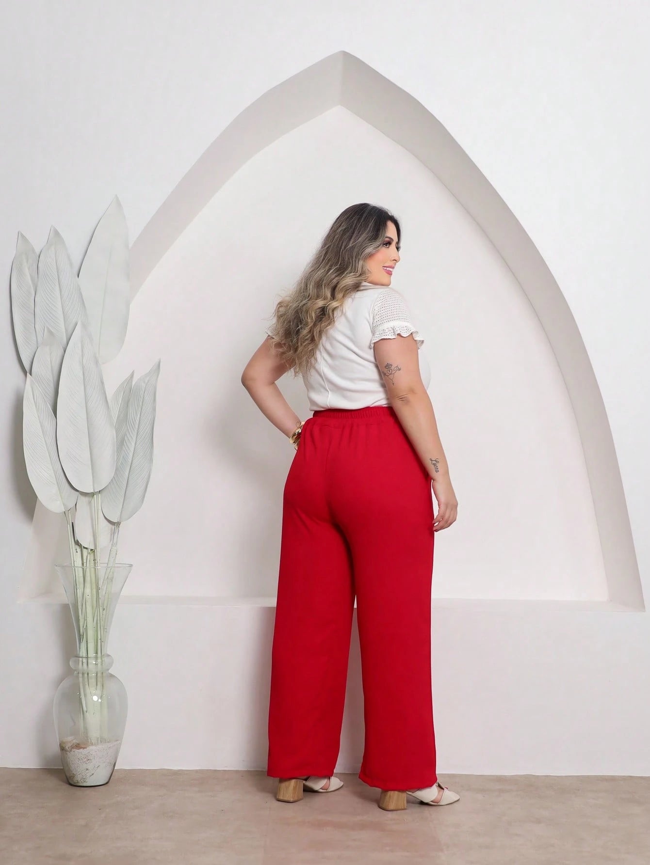 Calça Pantalona Plus Size Duna