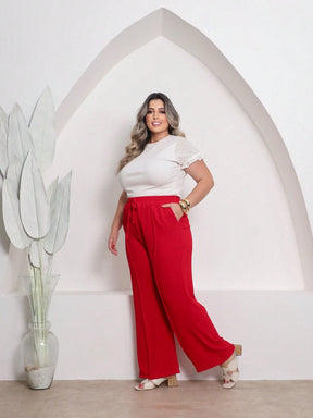 Calça Pantalona Plus Size Duna