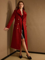 Sobretudo Feminino Inverno Lã Batida Forrado