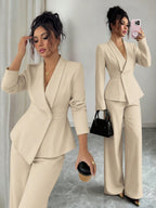 Conjunto Alfaiataria Feminino Social Blazer e Calça