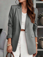 Blazer Feminino de Alfaiataria Forrado 