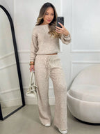 Conjunto de Tricot Mousse Feminino Inverno