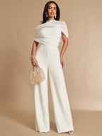 Macacão Feminino Elegante com Tule Social