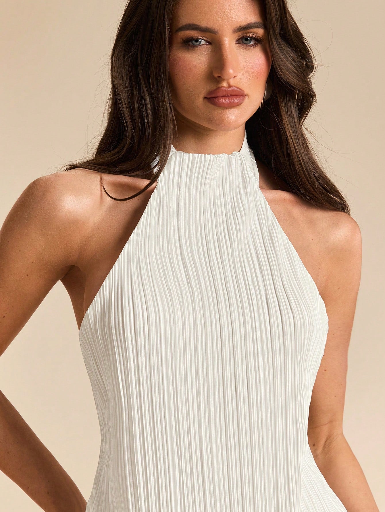 Conjunto Feminino Blusa Gola Princesa Assimétrica e Calça Soltinha