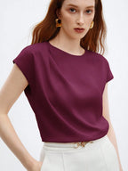 Blusa Feminina Elegante Básica Gola Redonda