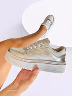 Tênis Casual Feminino Sola Alta Flatform Dia a Dia