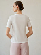 Camiseta Feminina Básica 100% Algodão