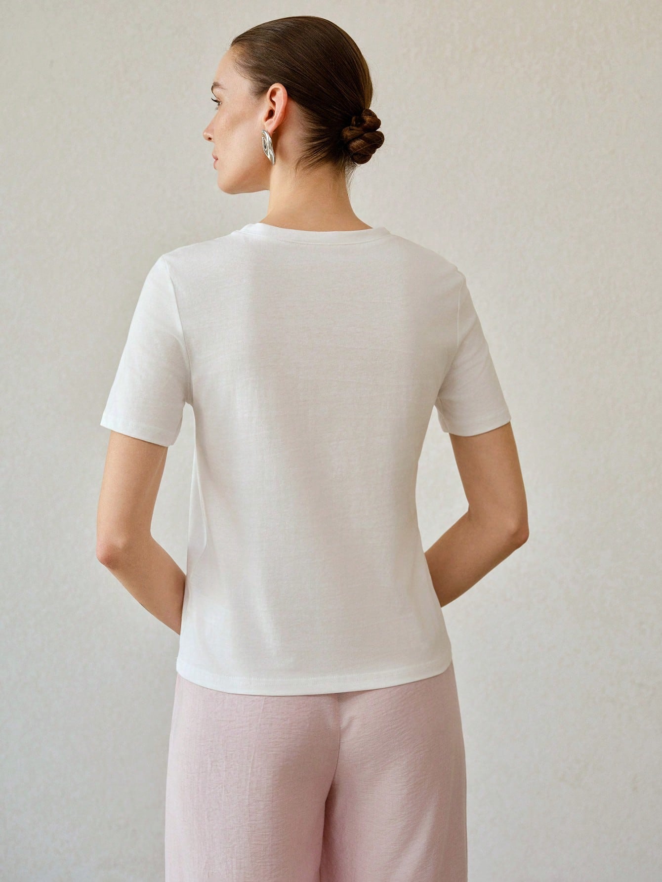 Camiseta Feminina Básica 100% Algodão