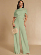 Macacão Feminino Elegante com Tule Social