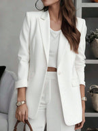 Blazer Feminino de Alfaiataria Forrado 