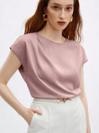 Blusa Feminina Elegante Básica Gola Redonda
