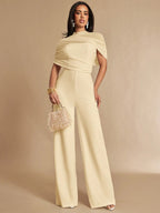 Macacão Feminino Elegante com Tule Social