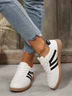 Tênis Feminino Sola Reta Casual com Cadarço